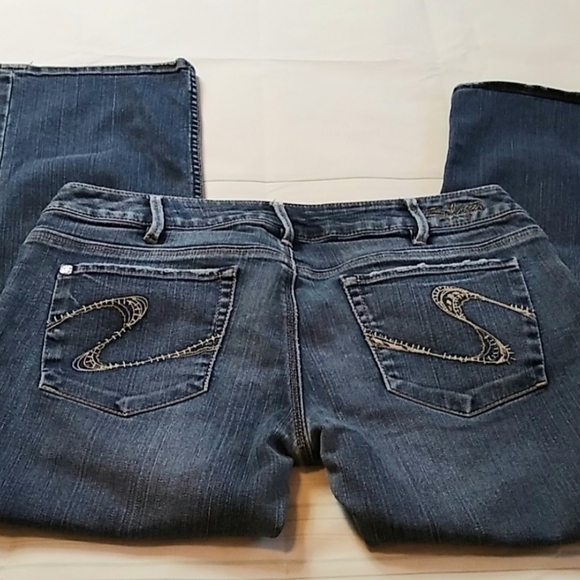 SILVER Santorini Capri Jeans Medium Wash Size 31 - Picture 9 of 9